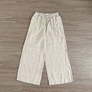 Aritzia Little Moon 100% Linen Drawstring Pant XS